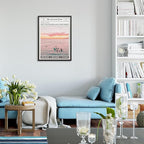 Pink Beach Newspaper Posters Vintage Fashion Coastal Girl Surf Wall Art 16X24 - Image 7