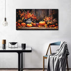 Orange Pumpkin Canvas Wall Art Kitchen Wall Decor Farmhouse Dining Room - Image 4
