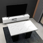 practicalWs Marble Paper Granite Gray/White Roll Kitchen Countertop Cabinet - Image 7