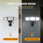 LUTEC 2 Pack 72W 7500LM LED Security Lights Motion Sensor Light Outdoor - Image 5