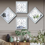 Wocred Set of 4 Mirrors Square Wall Mirror, Gorgeous Rustic Farmhouse Accent - Image 4