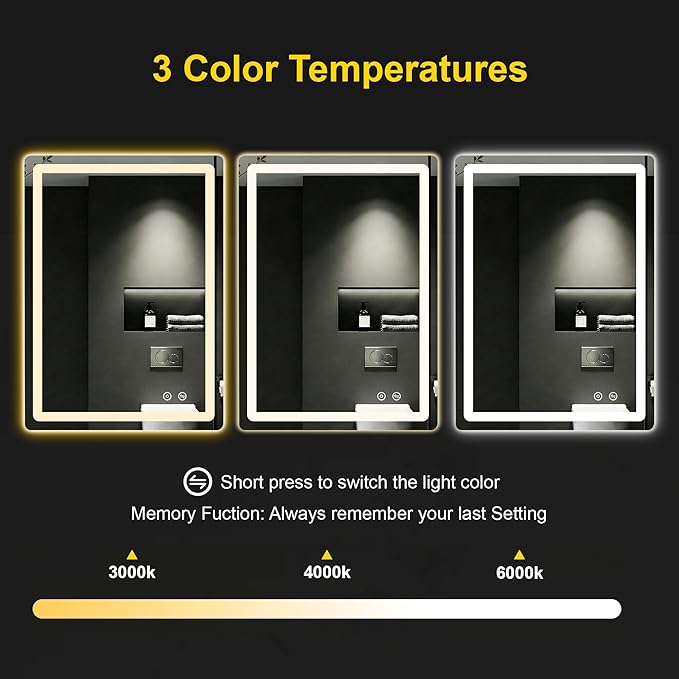 LED Bathroom Mirror with Lights - Image 6