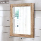 AAZZKANG Rustic Mirror for Wall - Image 2