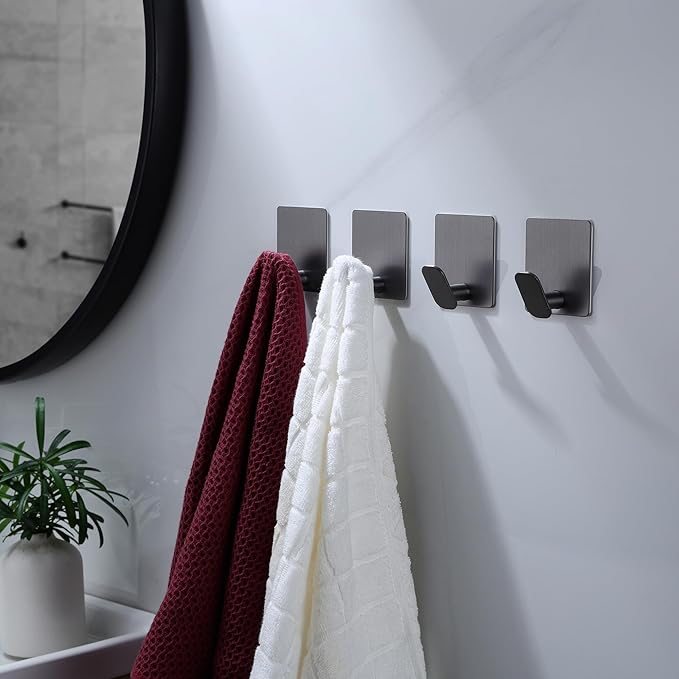 DELITON Towel Hooks for Bathrooms - Image 2