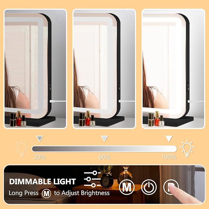 Ratsamee Black 28" x 20" Vanity Mirror - Image 4