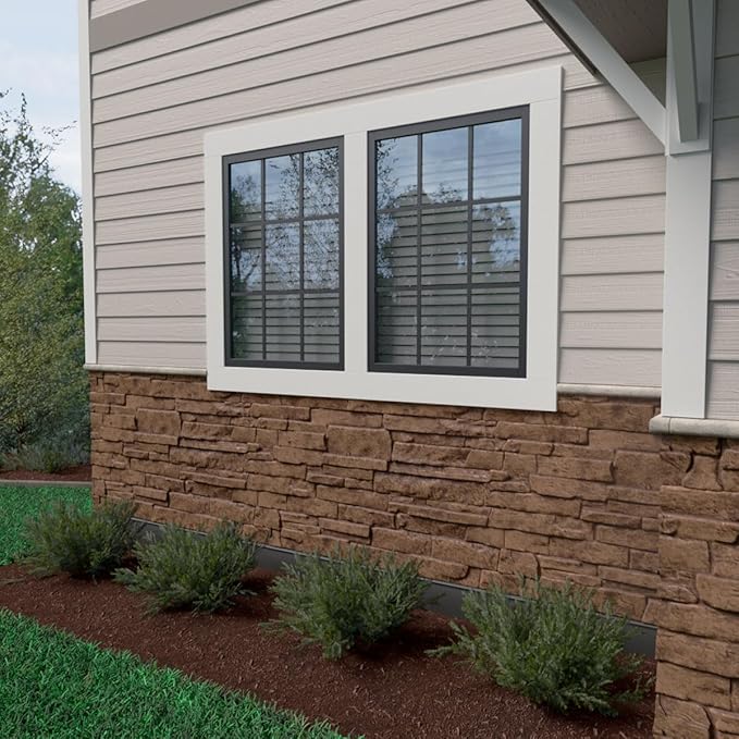 Ekena Millwork 49"W x 25 1/2"H x 1 1/4"D Acadia Ledge Stacked Stone, StoneWall - Image 12
