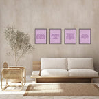 Locomiss Purple Christian Wall Art Decor Posters, Minimalist Jesus Scripture - Image 4