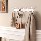 GWAAZXGZ White Coat Rack Wall Mount - Image 3