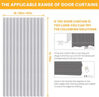 AJAZZ 100% Blackout Magnetic Door Curtain Accordion Doors Interior Closet Door - Image 3