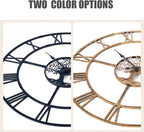 48 Inch Large Wall Clock for Living Room – Bronze Metal Clock - Image 7
