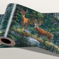 Forest Deer Wallpaper Border 196x4 Inch Peel and Stick Wall Border Self by IOHEFY