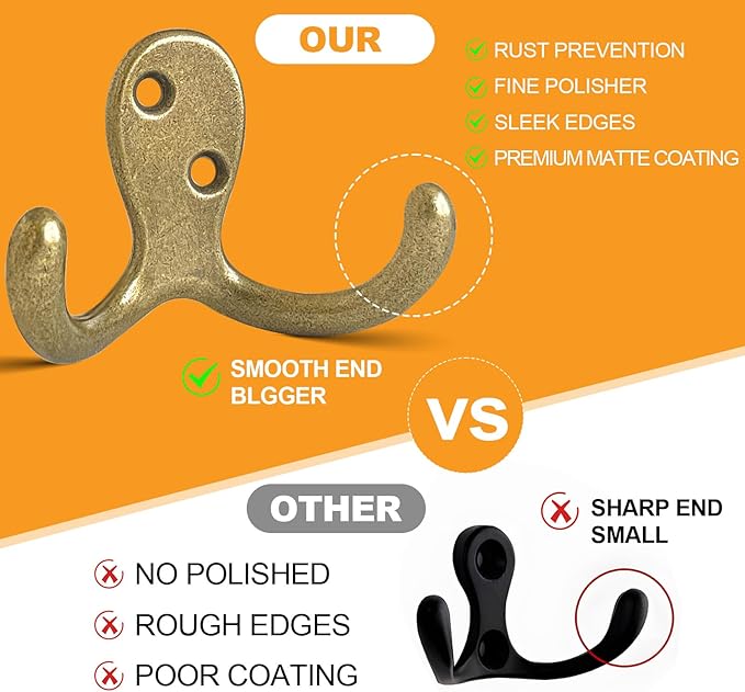 CBWLWJ 10 Pack Coat Hooks Wall Hooks - Image 5