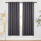 RYB HOME Blackout Curtains for Living Room, Back Tab & Rod Pocket Top by RYBHOME