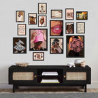ANERZA 16 PCS Framed Black Girl Wall Art Decor, African American Wall Prints - Image 6