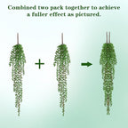 Waipfaru 4Pcs Artificial Hanging Plants, Fake Vines Fake Hanging Plants - Image 9