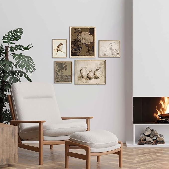 Vintage Rustic Wall Decor: Aesthetic Farmhouse Botanical Painting, Eclectic - Image 5