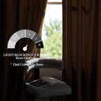 NICETOWN Gold Brown Velvet Curtains, Luxury and Soft Thermal Insulated Velvet - Image 5