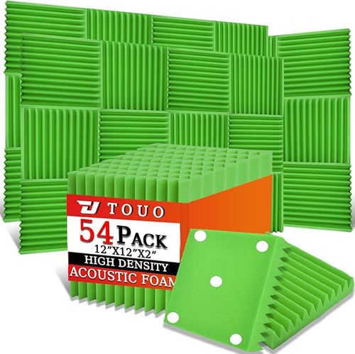 54 Pack Acoustic Panels – Sound Proof Foam Panels by TOUO