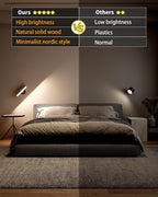 DetarZinLED Battery Operated Wall Sconces Set of 2, Rechargeable Wall Lights - Image 6