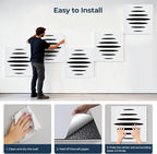 6 Pack Acoustic Wall Panels Self-Adhesive, 23.6" x 23.6" x 0.5" Acoustic Panels - Image 6