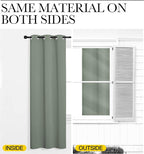 NICETOWN Greyish Green Blackout Curtains 96" Long - Image 6