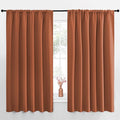 NICETOWN Blackout Curtains for Bedroom, Burnt Orange, 1 Pair, 70 by 63-inch by NICETOWN