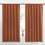 NICETOWN Blackout Curtains for Bedroom, Burnt Orange, 1 Pair, 70 by 63-inch by NICETOWN