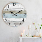 Wall Clock, 10 Inch Silent Non Ticking Wall Clocks Battery Operated, Rustic - Image 9
