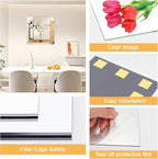 20x20 in Acrylic Mirror Sheet for Wall, 2.5mm Thick Unbreakable Non Glass Body - Image 3