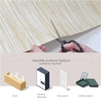 Ansehan Wallcovering W010103 Cosmo Collection 36" W x 8 Yard L, Natural Paper - Image 9