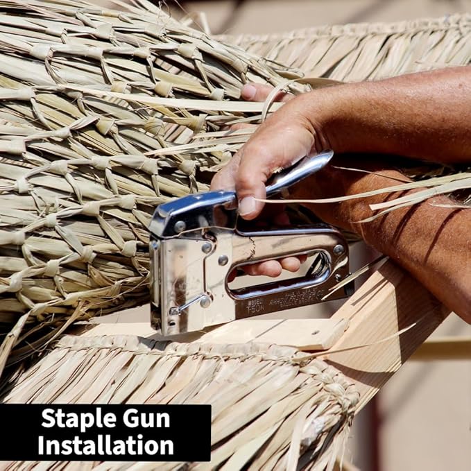 Forever Bamboo Mexican Palm Thatch Roof Runner Roll - Image 7