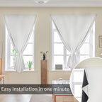AJAZZ self Adhesive Portable 100% Blackout Curtains Simple and Easy to - Image 7