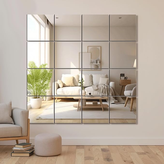 Delma Home Gym Mirrors, Square Large Wall Mirror - Image 8