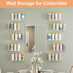 upsimples 8 Pack Acrylic Shelves Wall Organizer and Storage, Toy Cars, Kids - Image 7