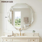 Suidia Bathroom Mirror, Frameless Bathroom Mirror - Image 2