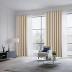 CUCRAF Light Beige Blackout Curtains 63 inch Length 2 Panels Set, Rod Pocket - Image 8