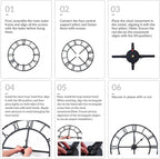 48 inch Large Wall Clock for Living Room Decor – Easy-Assembly Silent - Image 6