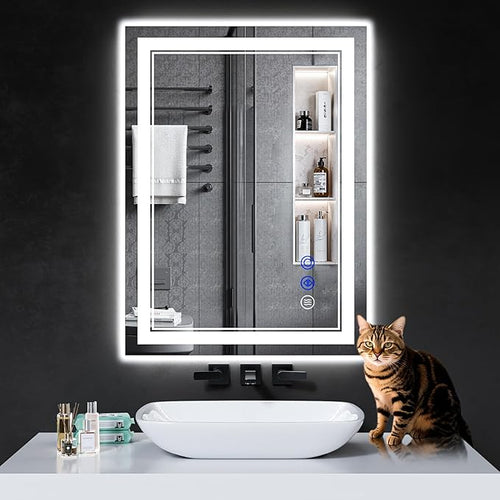 30"x22" LED Bathroom Mirror by INFINIGLASS