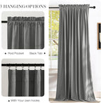 NICETOWN Super Soft Velvet Curtains 84 inches, Sound Reducing Cold Heat - Image 6