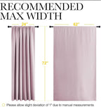 NICETOWN 2 Panels Blackout Curtains, Rod Pocket Window Curtains Room Darkning - Image 6