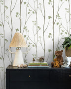 Timeet Green White Leaf Floral Boho Wallpaper 16" x 393.7" Self-Adhesive - Image 3