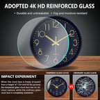 Wall Clock, Silent Wall Clocks Battery Operated 10 Inch- Modern Non Ticking - Image 5