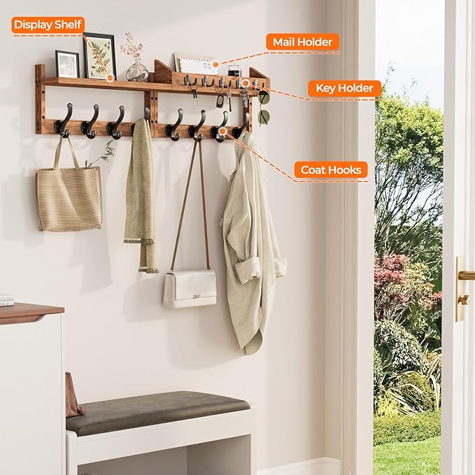 Evermagin 35" Coat Rack Wall Mount - Image 5