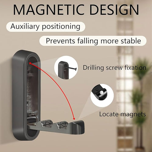 2PCS Foldable Wall Hooks, Heavy Duty Zinc Alloy Folding Wall Hooks, Folding - Image 2