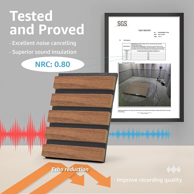 Art3d 4pcs-107 x 8in Slat Acoustic Panel - Image 4