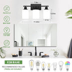 MOKATNG 3-Light Bathroom Light Fixtures, Vanity Light - Image 7