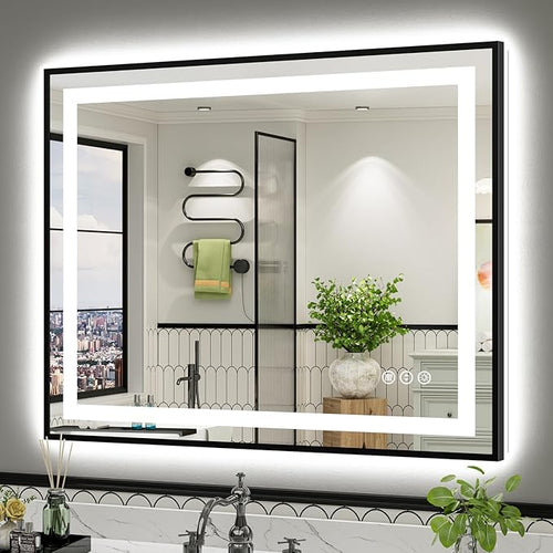 44x36 Inch LED Bathroom Mirror by Briivuemodernmirrors