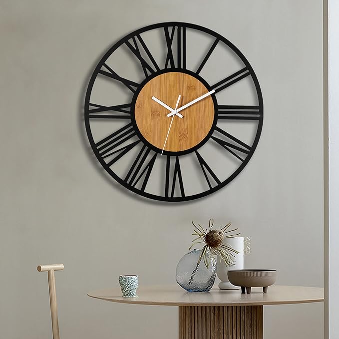 1st owned Wall Clocks for Living Room Decor, Round Silent Non Ticking, Modern - Image 7
