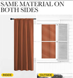 NICETOWN RV Blackout Curtains for Camper Windows, Burnt Orange, Kitchen Curtains - Image 5