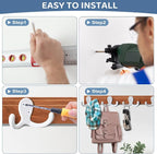 CBWLWJ 10 Pack Coat Hooks Wall Hooks - Image 7